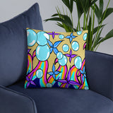 Bubble Rave - Throw Pillow