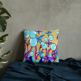 Bubble Rave - Throw Pillow