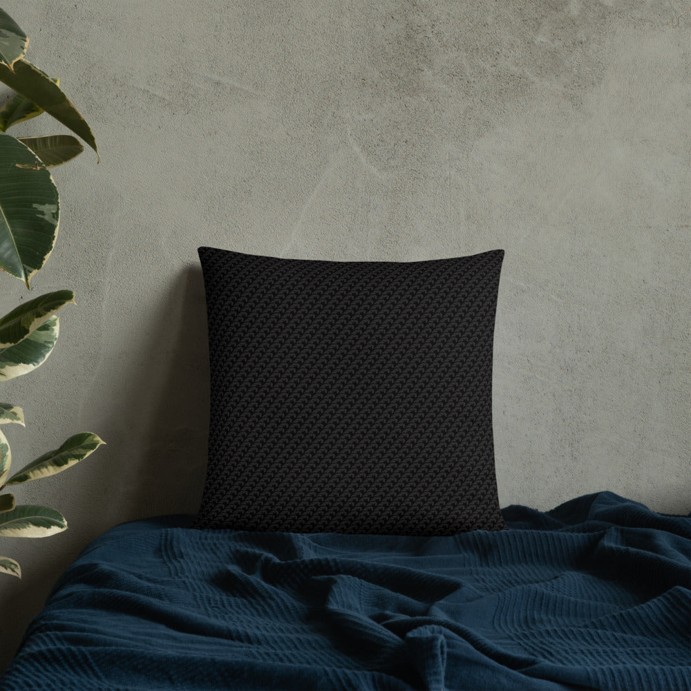 Beautiful Beloved Flourish (black/black) - Throw Pillow