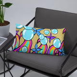 Bubble Rave - Throw Pillow