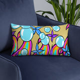 Bubble Rave - Throw Pillow