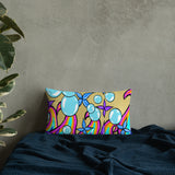Bubble Rave - Throw Pillow