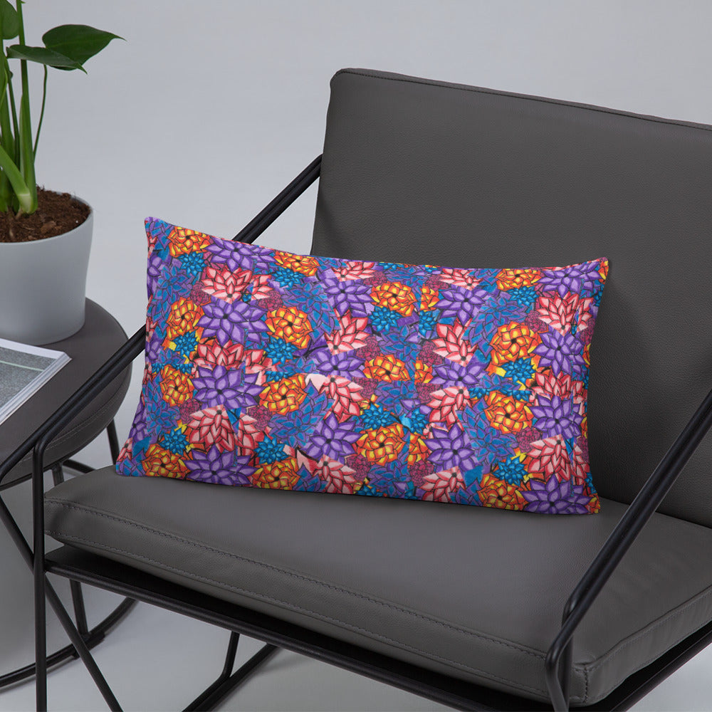 Watercolor Flower - Throw Pillow