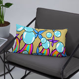 Bubble Rave - Throw Pillow