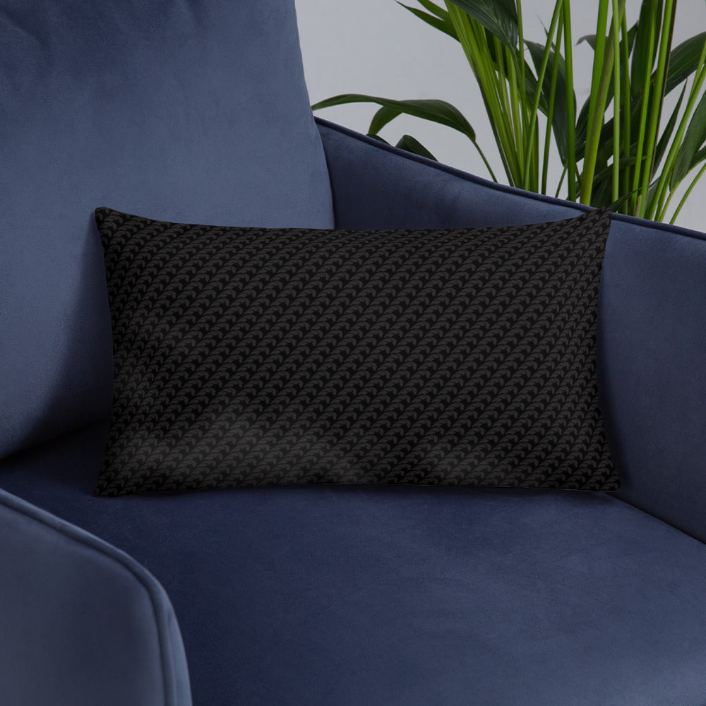 Beautiful Beloved Flourish (black/black) - Throw Pillow