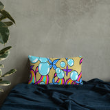 Bubble Rave - Throw Pillow