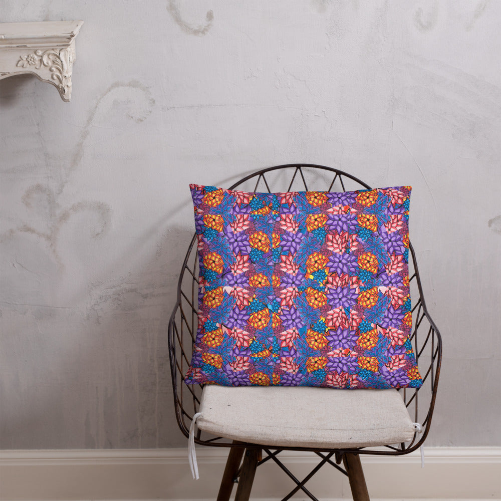 Watercolor Flower - Throw Pillow