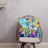 Bubble Rave - Throw Pillow