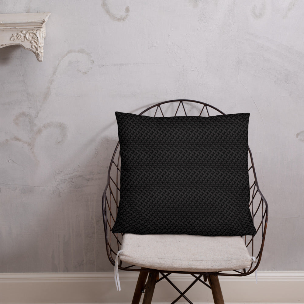 Beautiful Beloved Flourish (black/black) - Throw Pillow