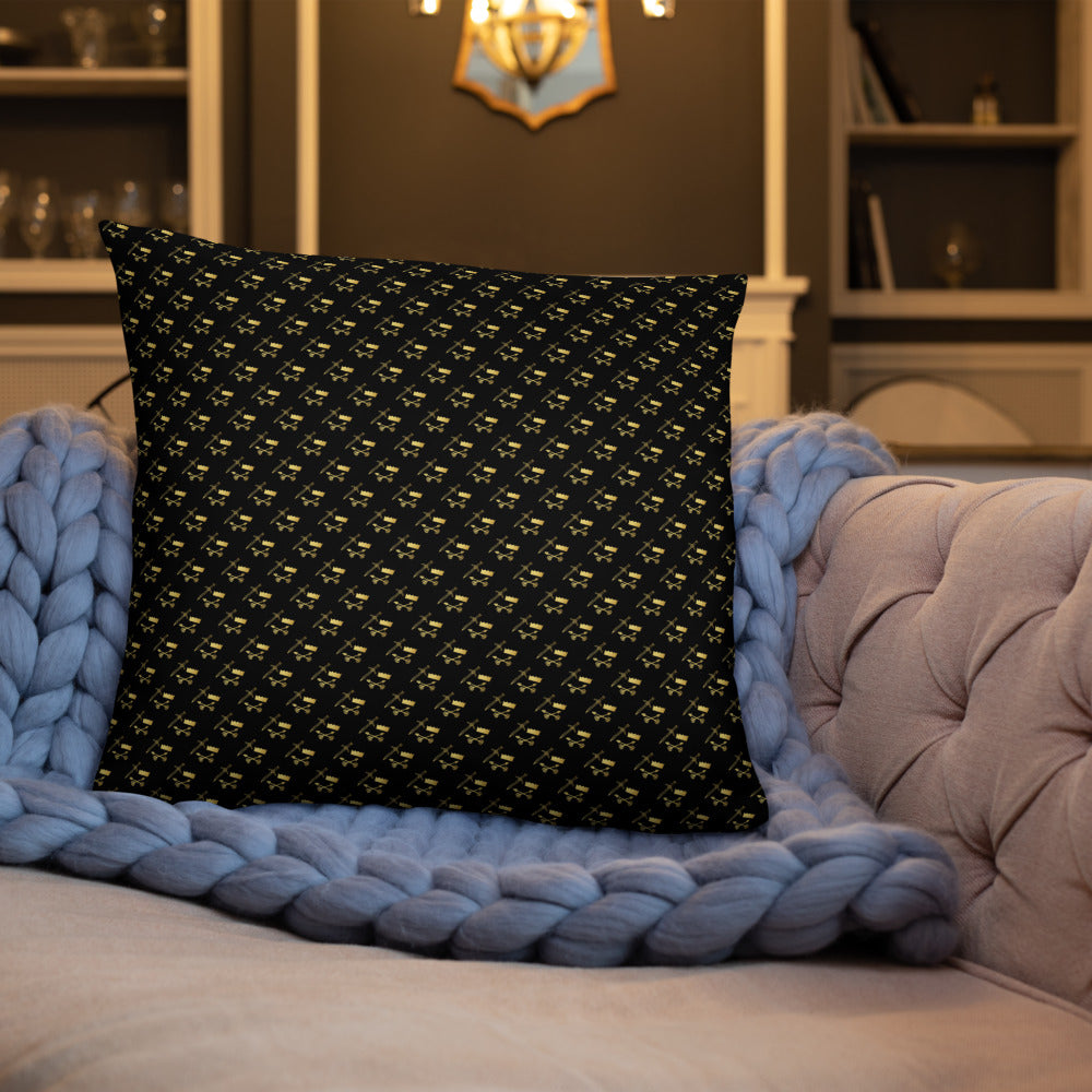 Gold and Bold Warrior- Throw Pillow