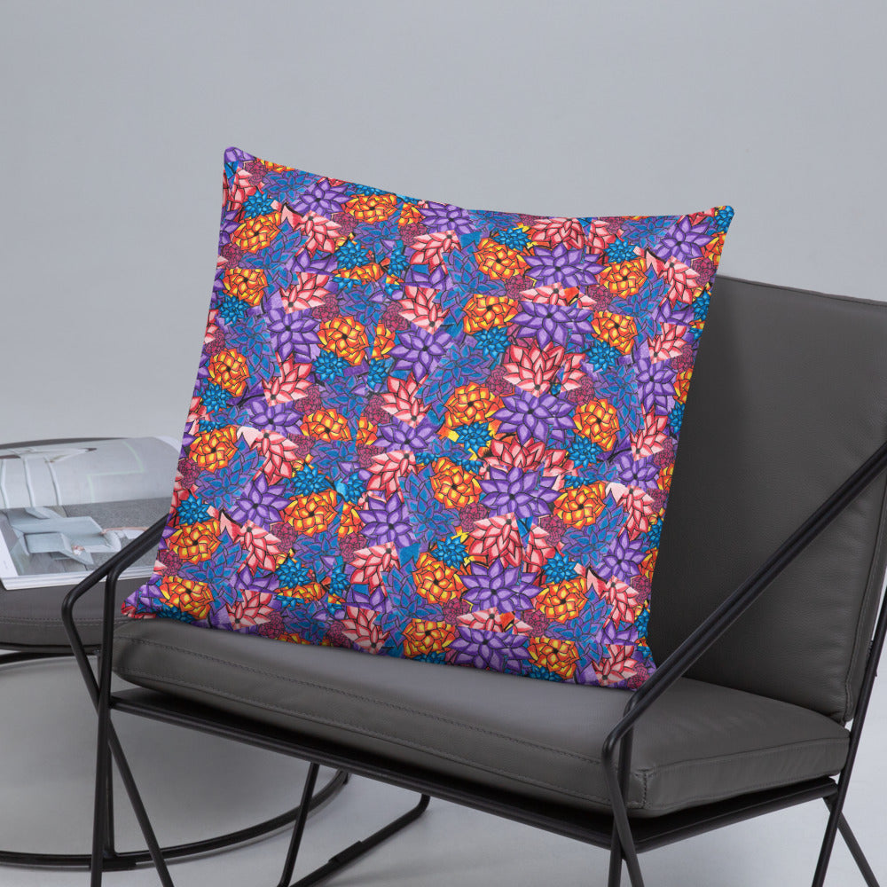 Watercolor Flower - Throw Pillow