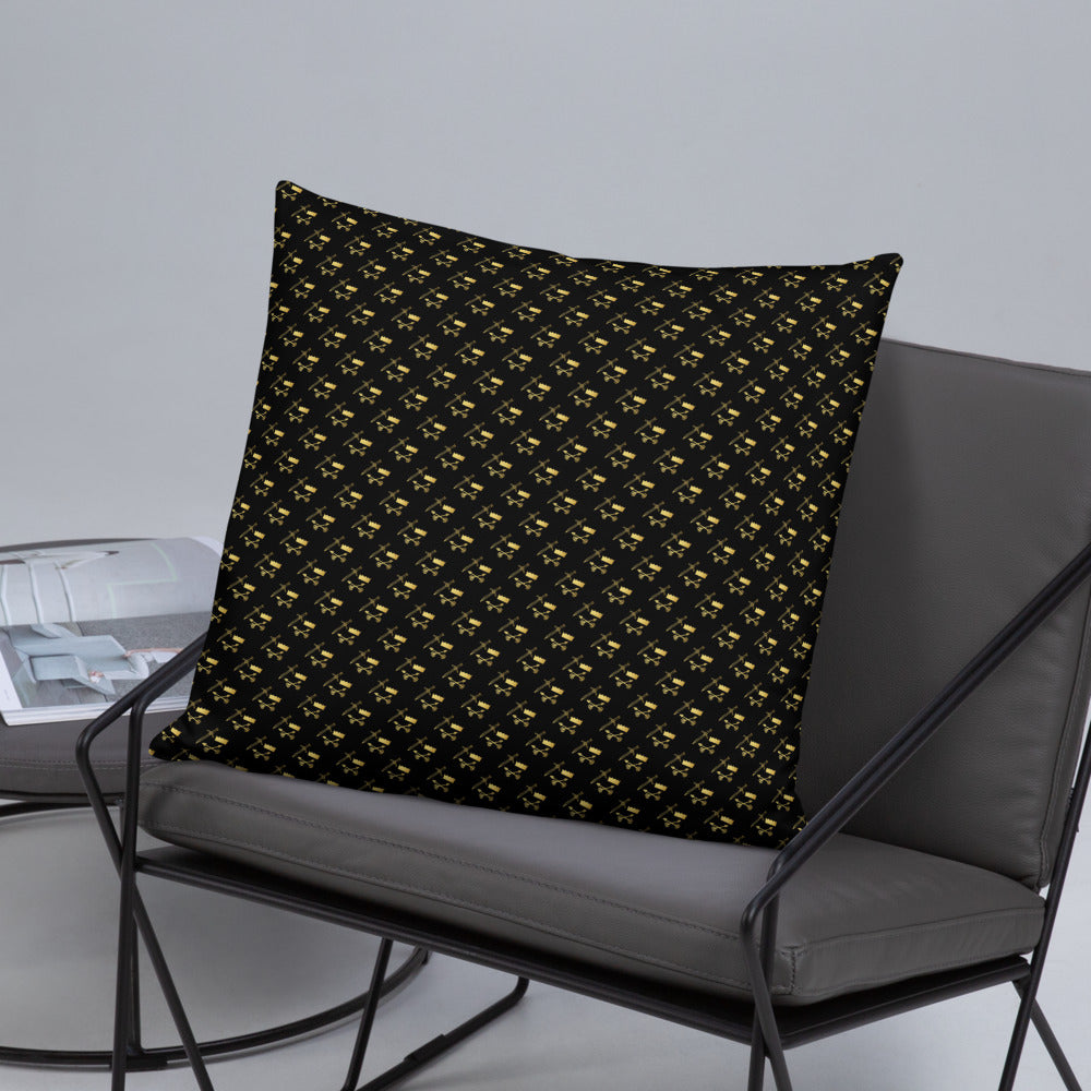 Gold and Bold Warrior- Throw Pillow