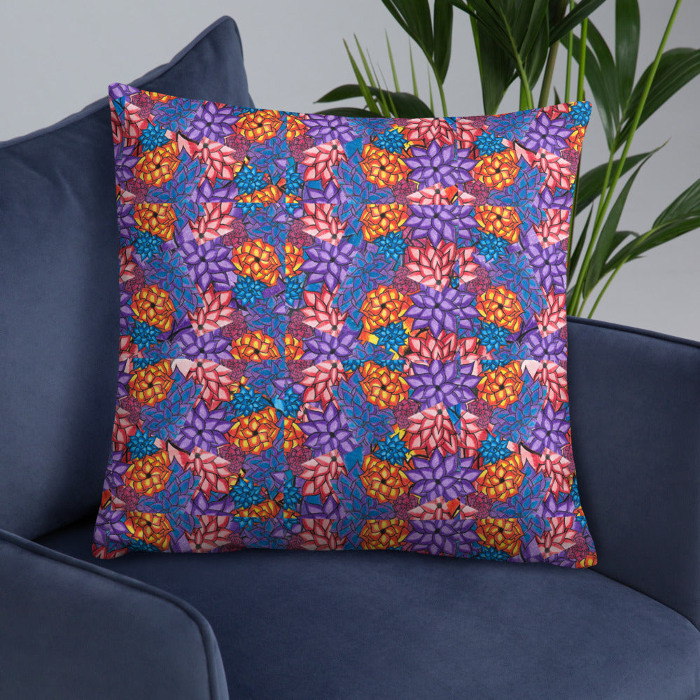 Watercolor Flower - Throw Pillow