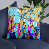 Bubble Rave - Throw Pillow