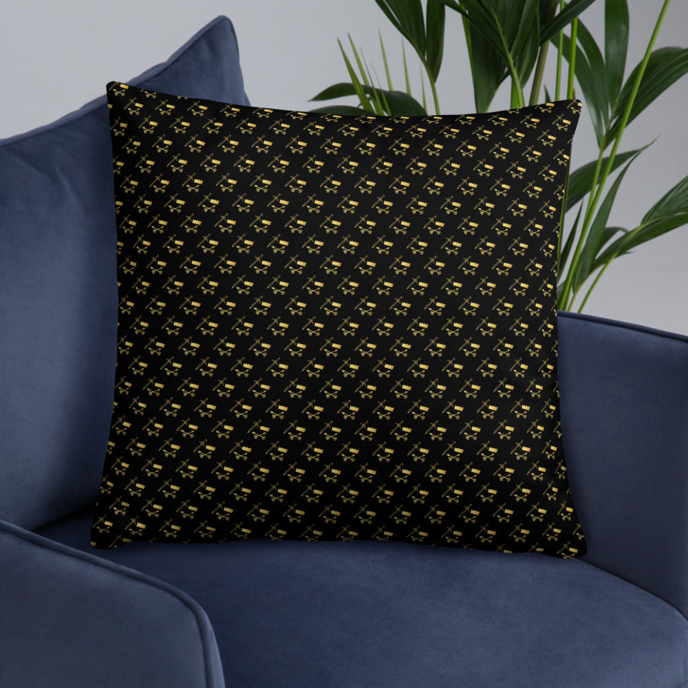 Gold and Bold Warrior- Throw Pillow