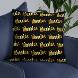Gold and Bold Warrior - Throw Pillow