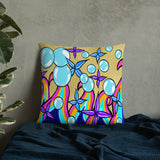 Bubble Rave - Throw Pillow