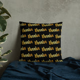 Gold and Bold Warrior - Throw Pillow
