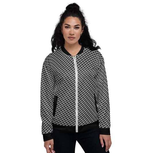 Beautiful Beloved One - Unisex Bomber Jacket - black & silver