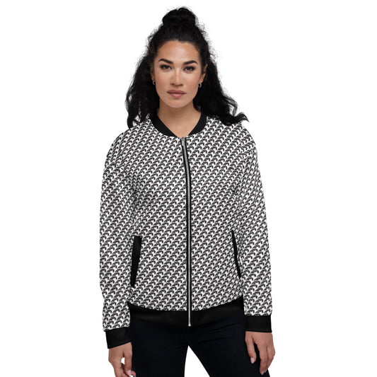 Beautiful Beloved One - Unisex Bomber Jacket - black & white