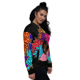Beauty with Flowers - Unisex Bomber Jacket