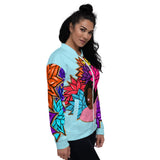 Beauty with Flowers - Unisex Bomber Jacket