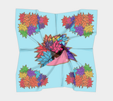 Beauty with Flowers - Square Scarf 2