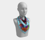 Beauty with Flowers - Square Scarf 3