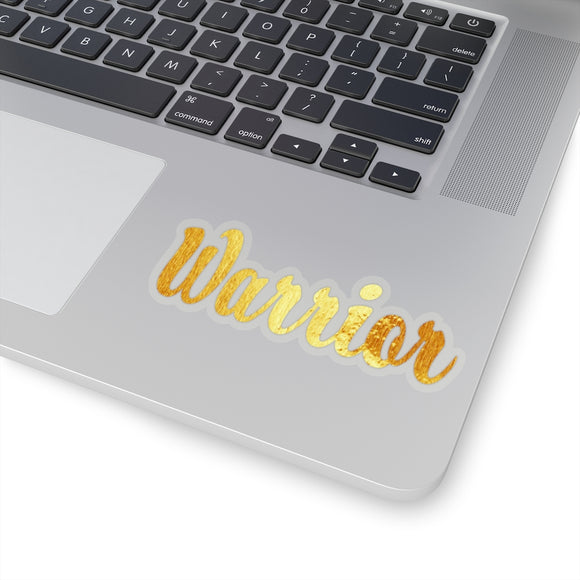 Gold and Bold Warrior - Kiss-Cut Stickers