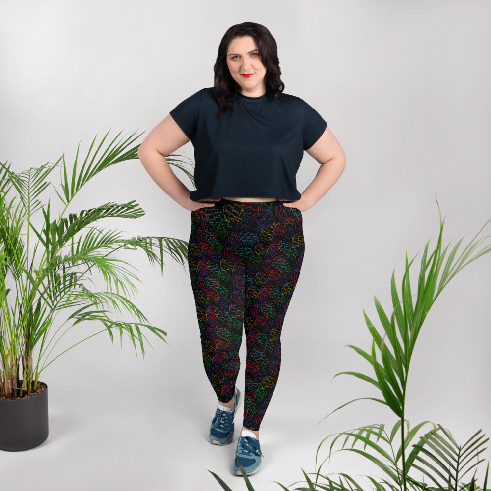 Masterpiece - All-Over Print Plus Size Leggings