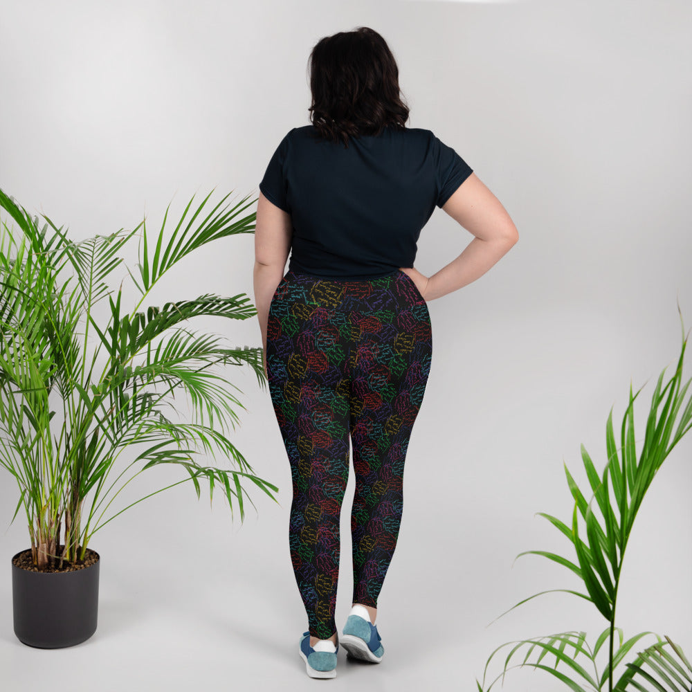 Masterpiece - All-Over Print Plus Size Leggings