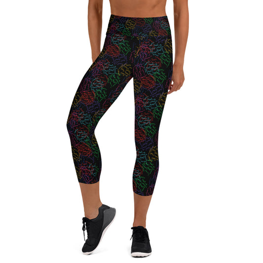 Masterpiece - Yoga Capri Leggings - black