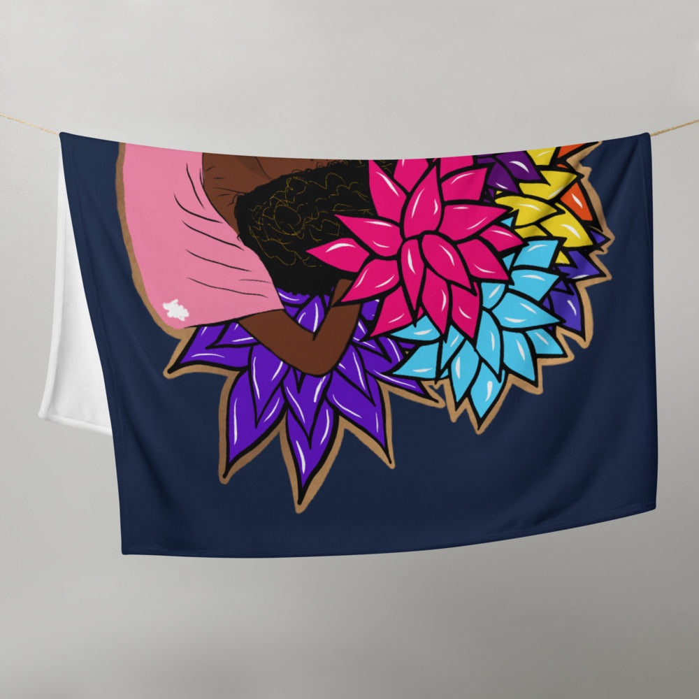 Flower Beauty - Throw Blanket