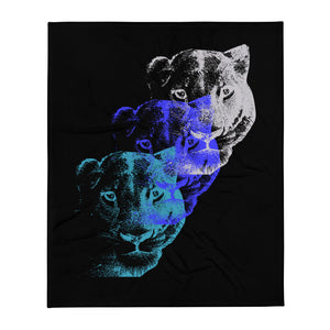 Lioness Arising - Throw Blanket