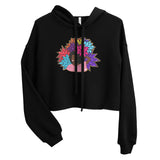 Beauty with Flowers - Crop Hoodie