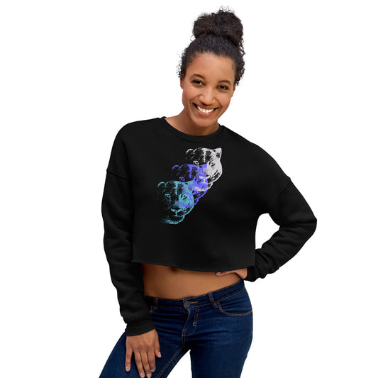 Lioness Arising - Crop Sweatshirt - black